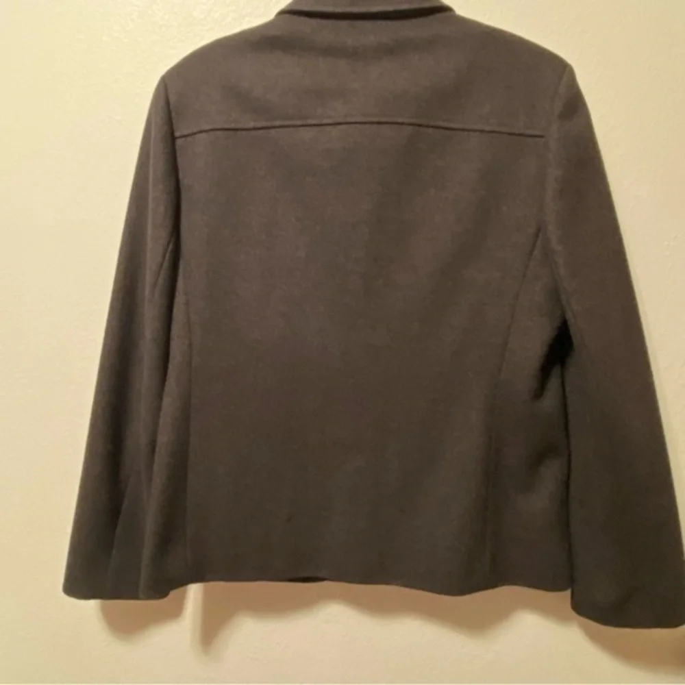 J.Crew‎ Jacket Women’s Size Medium Black Full Zip Wool Blend Pockets
